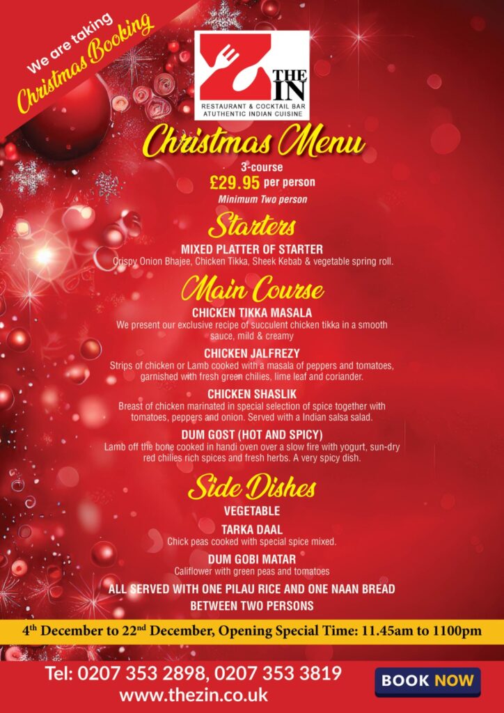 crismus curses menu